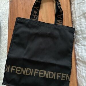 Authentic Fendi Black Tote Bag
